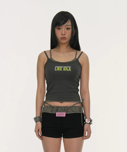 LAYERED BOX LOGO SLEEVELESS (LEOPARD)_BLACK