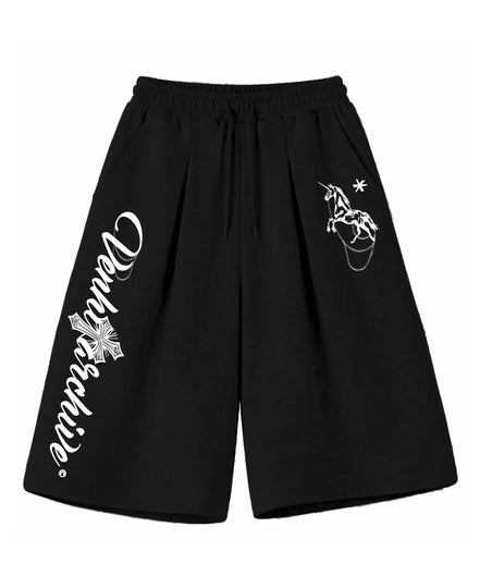 CHAIN HORSE BERMUDA PANTS (3 Colors)