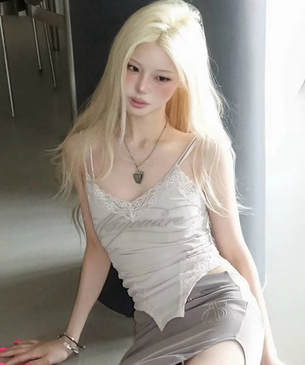 LINGERIE LACE SLEEVELESS (BEIGE)