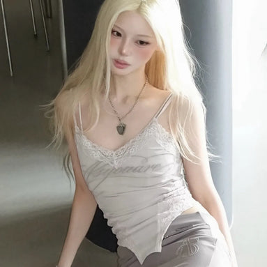 LINGERIE LACE SLEEVELESS (BEIGE)