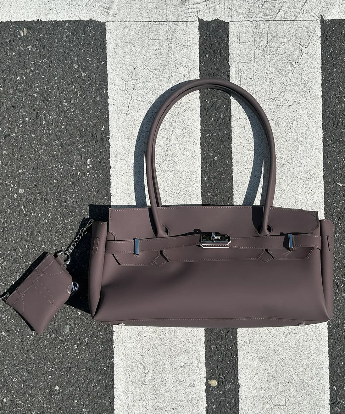 JELLY TWO-WAY BAG IN BROWN