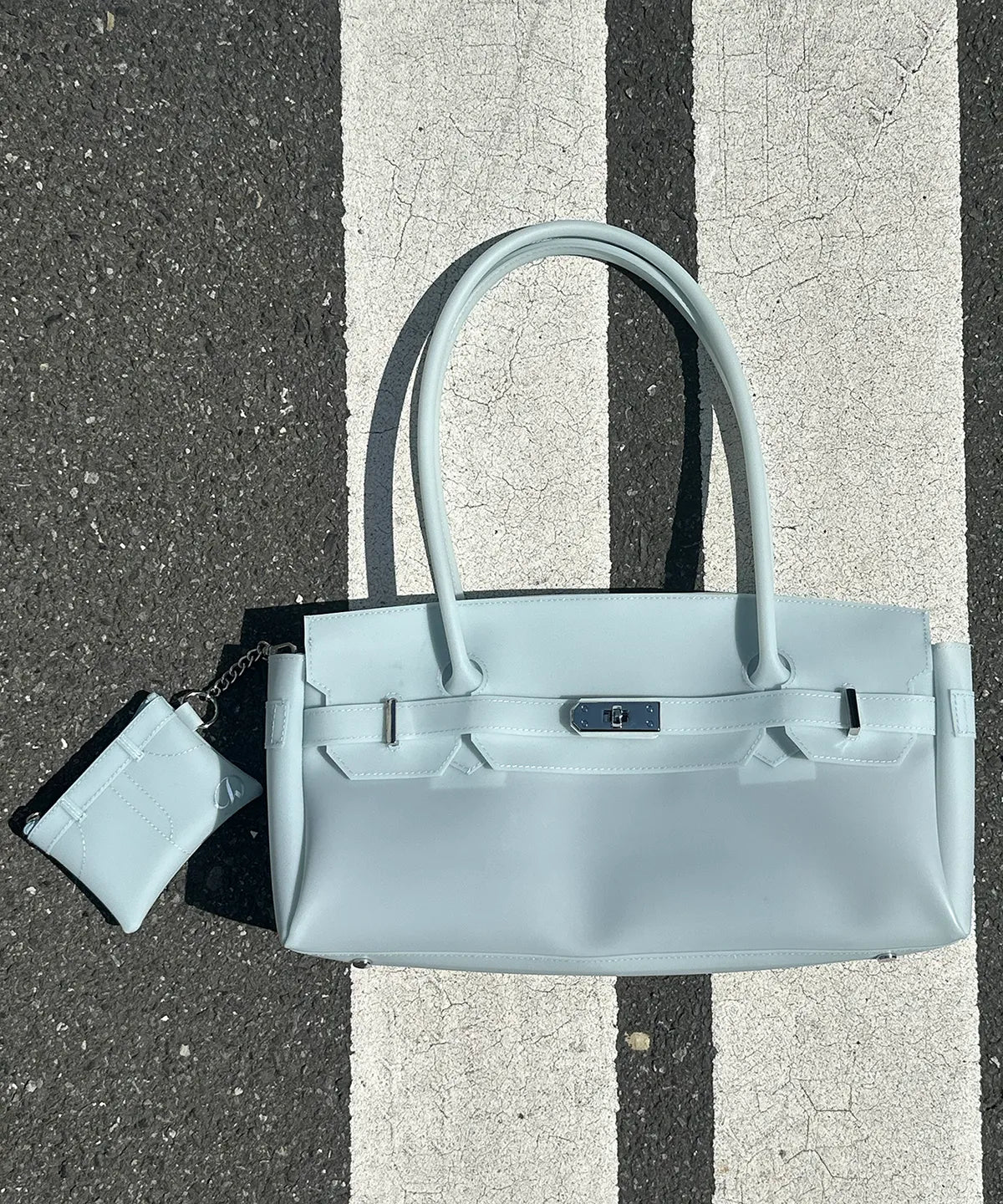 JELLY TWO-WAY BAG IN ICE BLUE