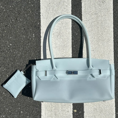 JELLY TWO-WAY BAG IN ICE BLUE