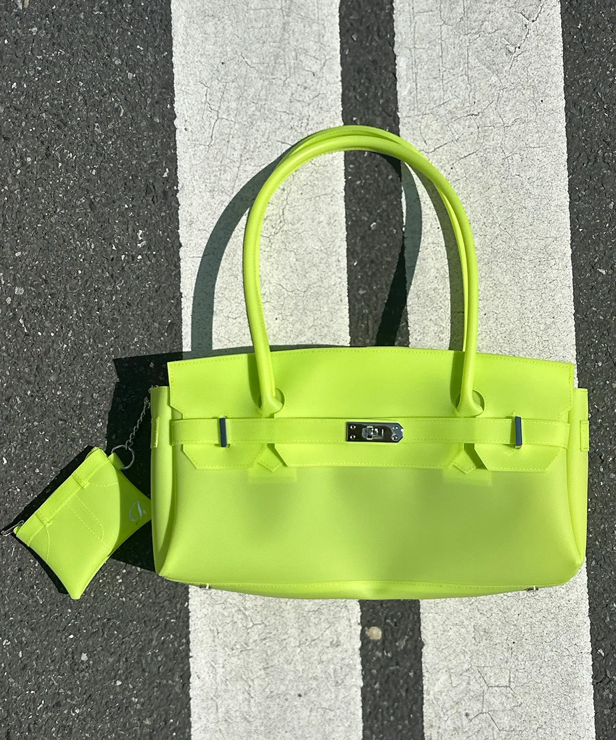 JELLY TWO-WAY BAG IN LIGHT YELLOW