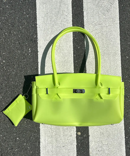 JELLY TWO-WAY BAG IN LIGHT YELLOW