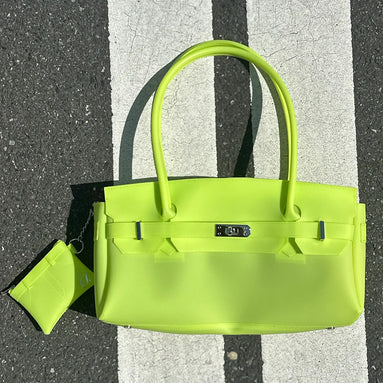 JELLY TWO-WAY BAG IN LIGHT YELLOW