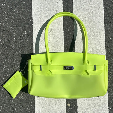 JELLY TWO-WAY BAG IN LIGHT YELLOW
