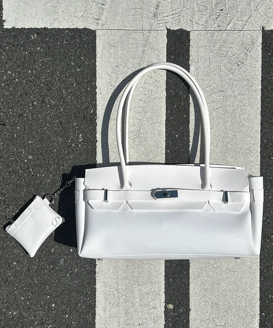 JELLY TWO-WAY BAG IN WHITE