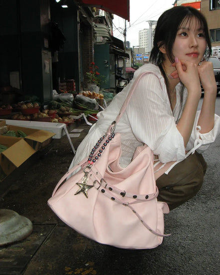 soft cargo bag (baby pink)