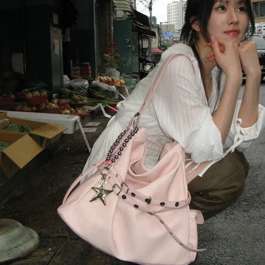 soft cargo bag (baby pink)