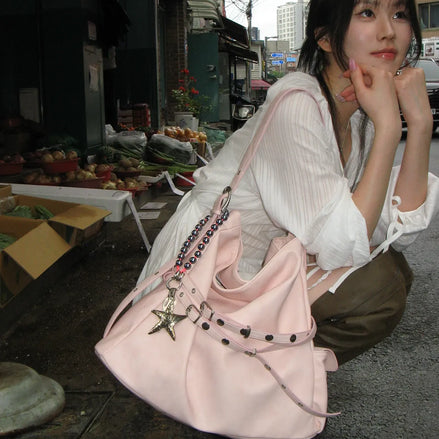 soft cargo bag (baby pink)
