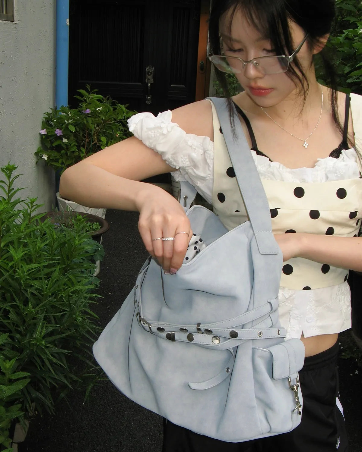 soft cargo bag (powde blue)