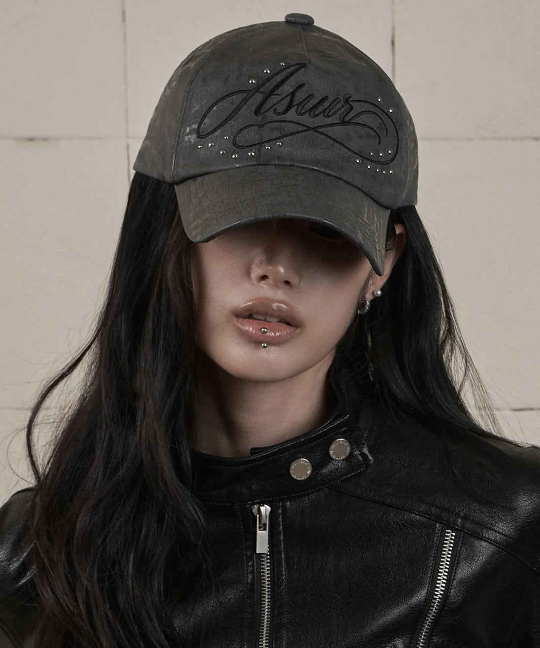 AYA LETTERING LOGO BALL CAP (GREY)