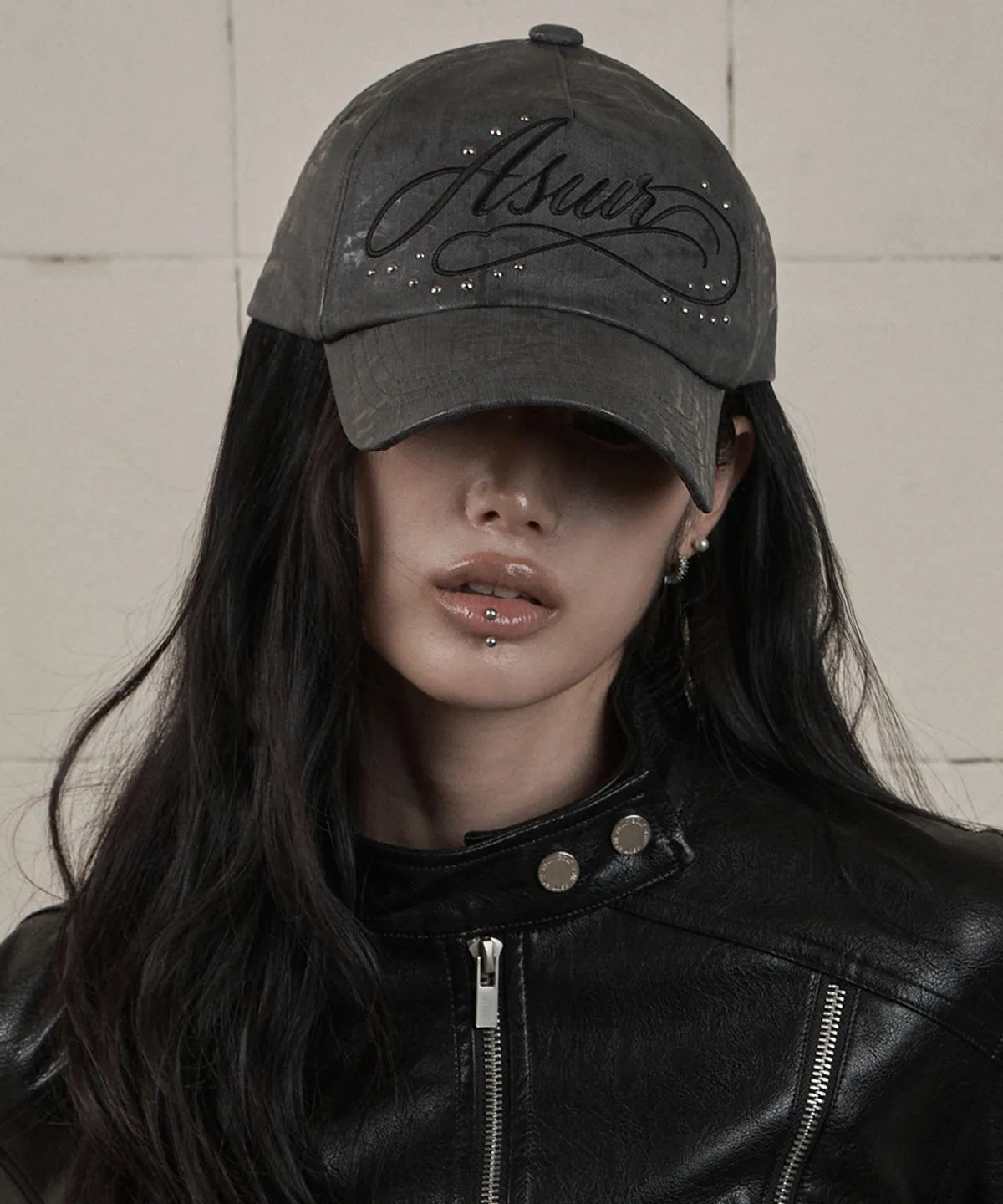 AYA LETTERING LOGO BALL CAP (GREY)