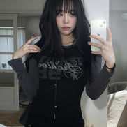 ARCHIVE HOTFIX ONE-OFF RAGLAN LONG-SLEEVE TEE (BLACK CHARCOAL)