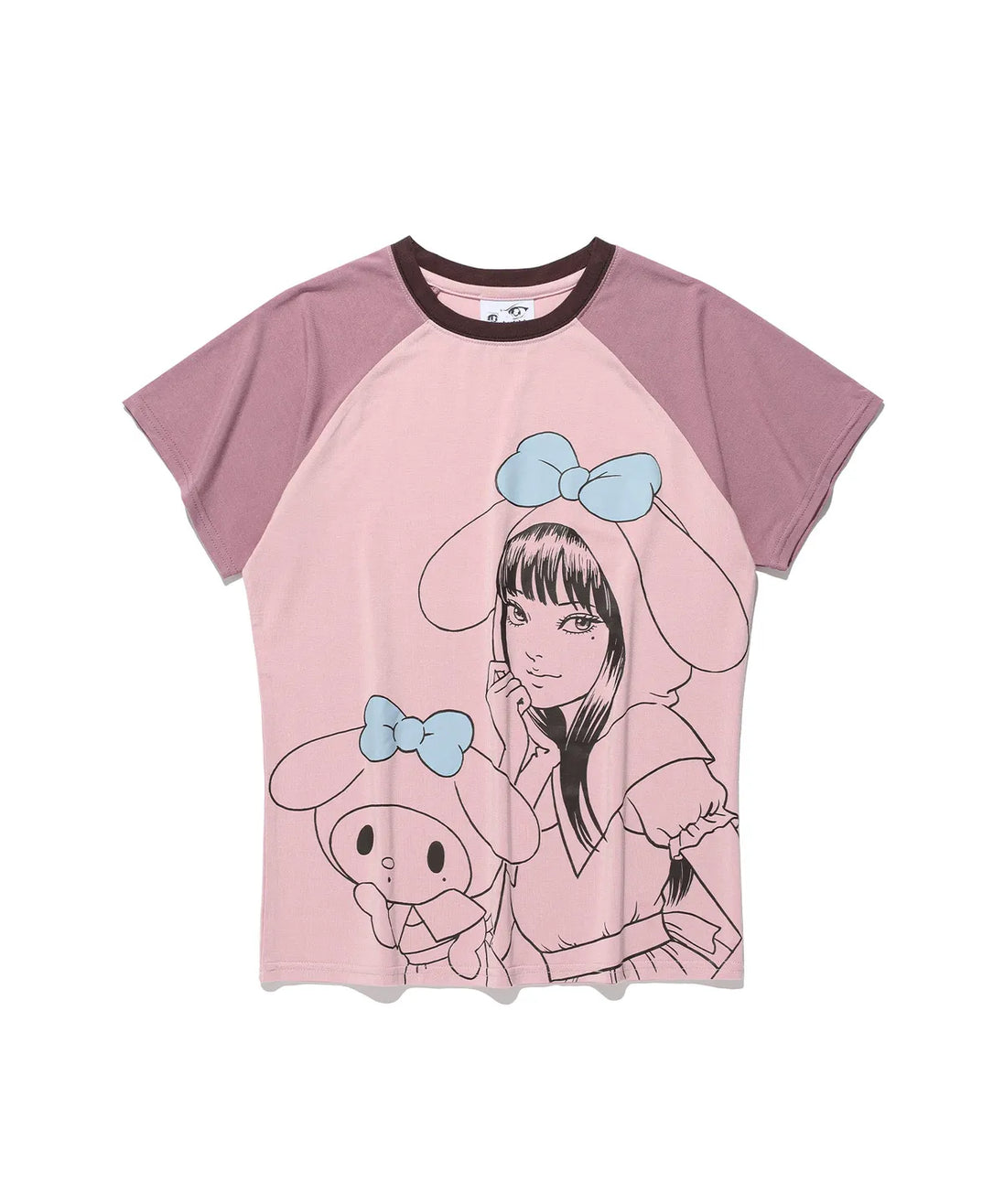niceghostclub X 伊藤潤二 X sanrio - JS TOMIE MY MELODY MINI TEE (PINK)