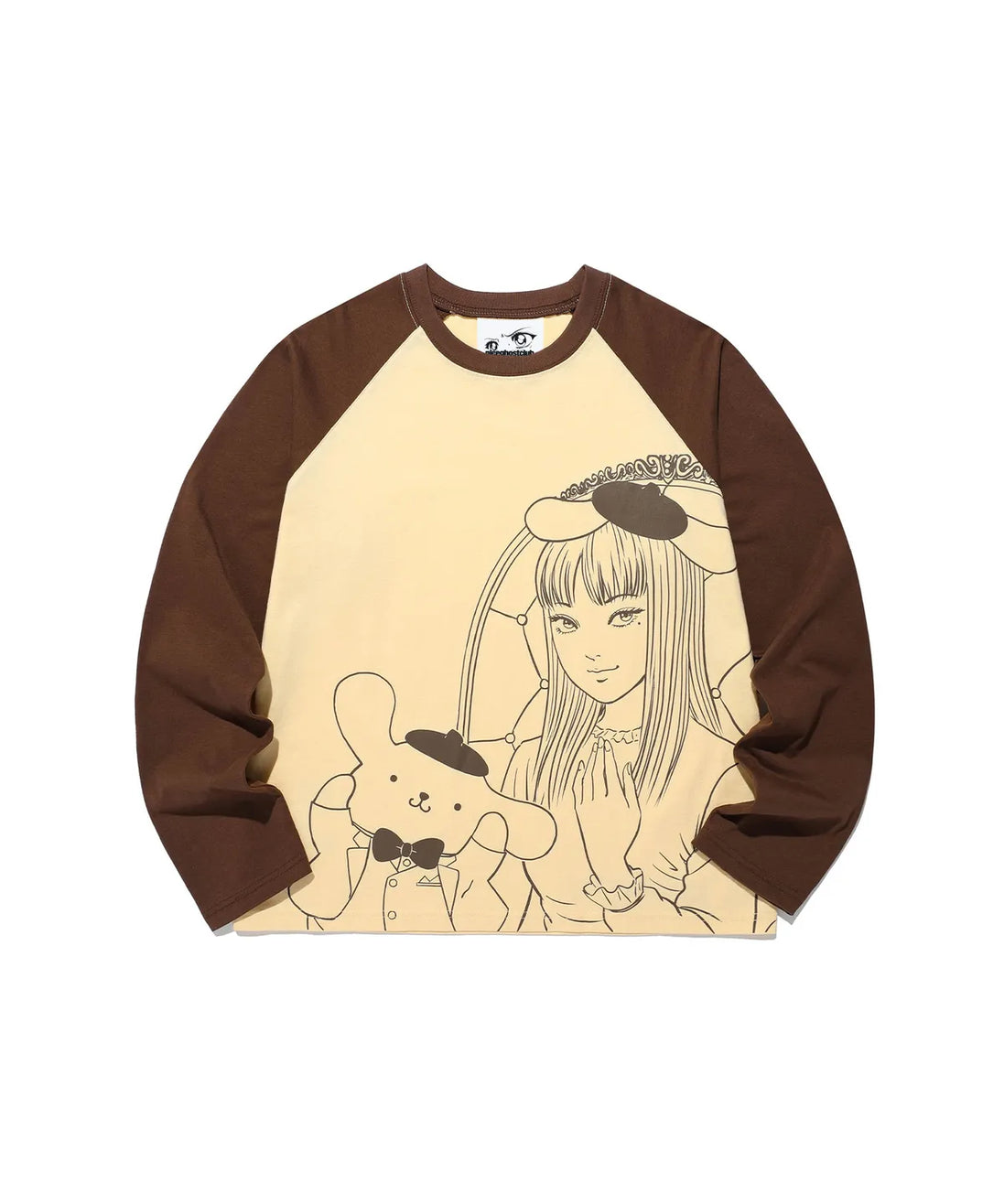 niceghostclub X 伊藤潤二 X sanrio - JS TOMIE POMPOMPURIN L/S TEE (YELLOW)