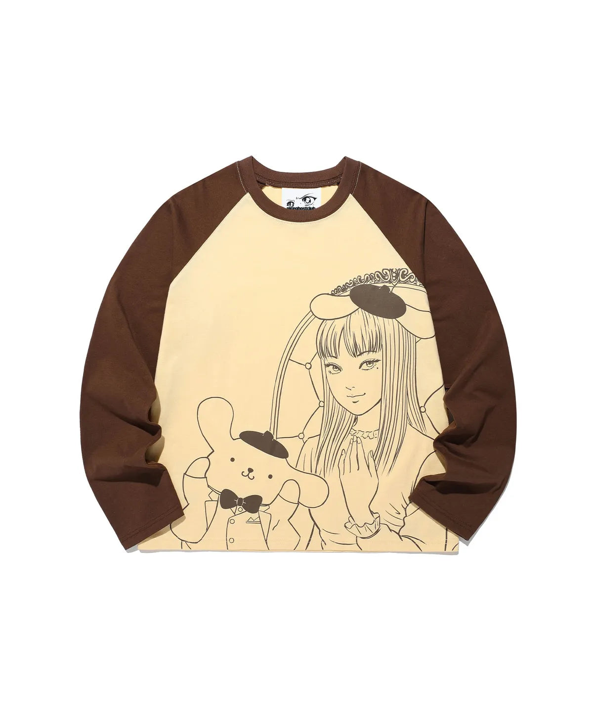 niceghostclub X 伊藤潤二 X sanrio - JS TOMIE POMPOMPURIN L/S TEE (YELLOW)