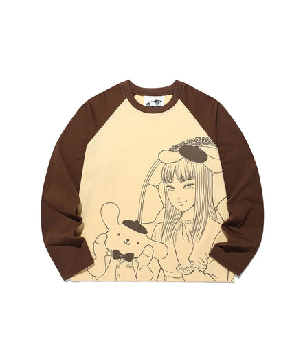niceghostclub X 伊藤潤二 X sanrio - JS TOMIE POMPOMPURIN L/S TEE (YELLOW)