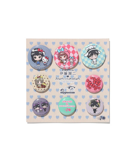 niceghostclub X 伊藤潤二 X sanrio - JUNJI ITO SANRIO CHARACTERS PIN BADGES VER.1