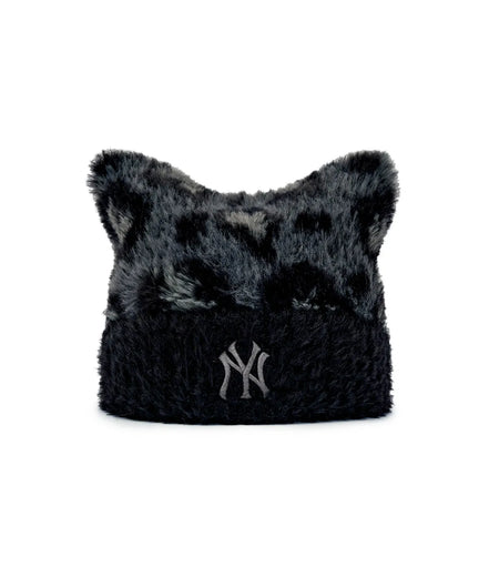 MLB LEOPARD CAT BEANIE CHW NY (Black)