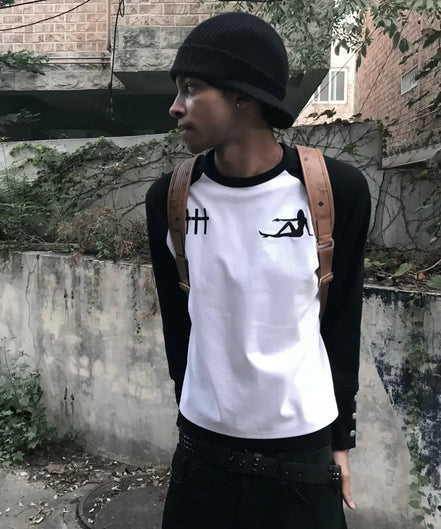 TRIGGER GIRL RAGLAN TEE (Boxy Crop Fit)