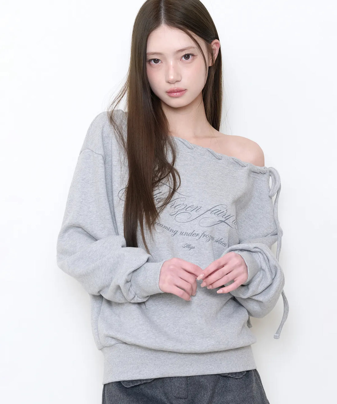 Loop Lettering Sweatshirt (Melange)