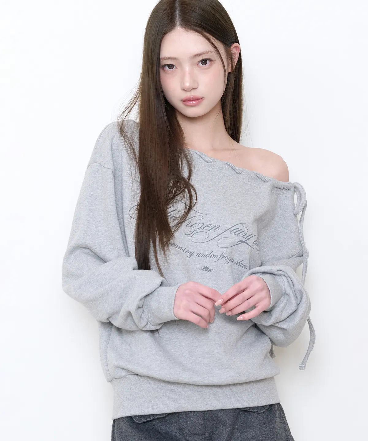 Loop Lettering Sweatshirt (Melange)