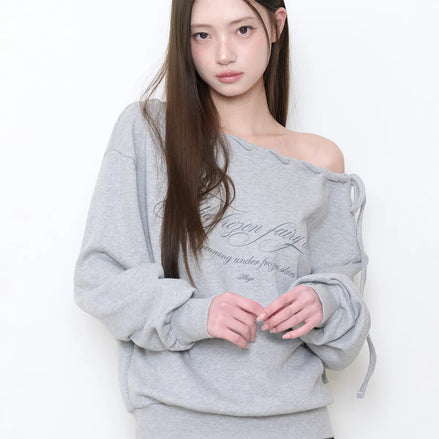Loop Lettering Sweatshirt (Melange)