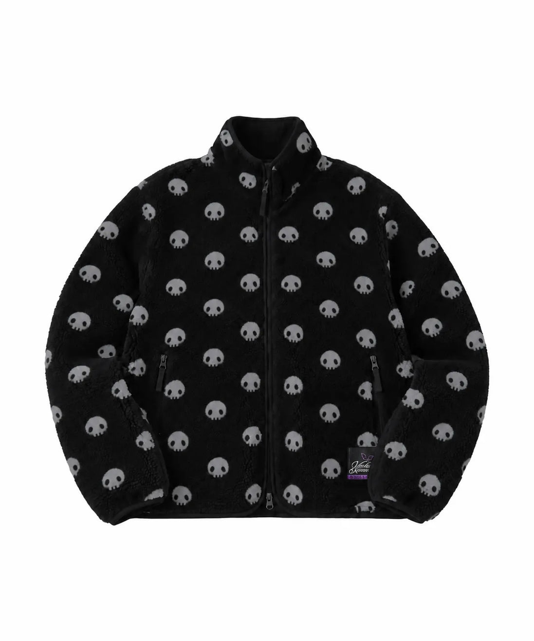 kuromi skull pattern fleece Jacket
