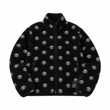 kuromi skull pattern fleece Jacket