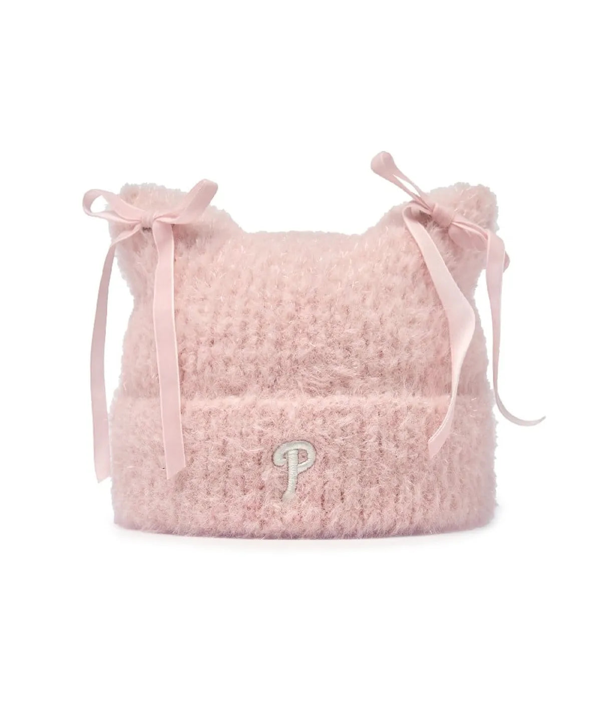 Ribbon Meow Beanie (L.Pink)