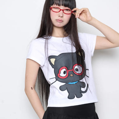 CHOCOCAT RED GLASSES T SHIRT