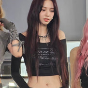 (karina, wonyoung同款) FOG TOP (black)