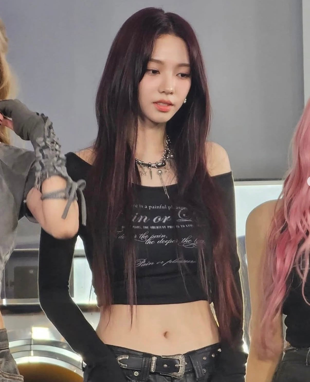 (karina, wonyoung同款) FOG TOP (black)