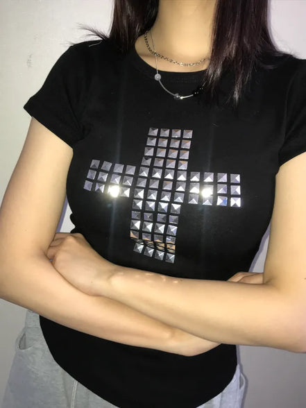 KR BLING CROSS TSHIRT (3 COLORS)