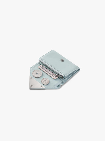 MATT TRIANGLE WALLET (LEOPARD MINT)