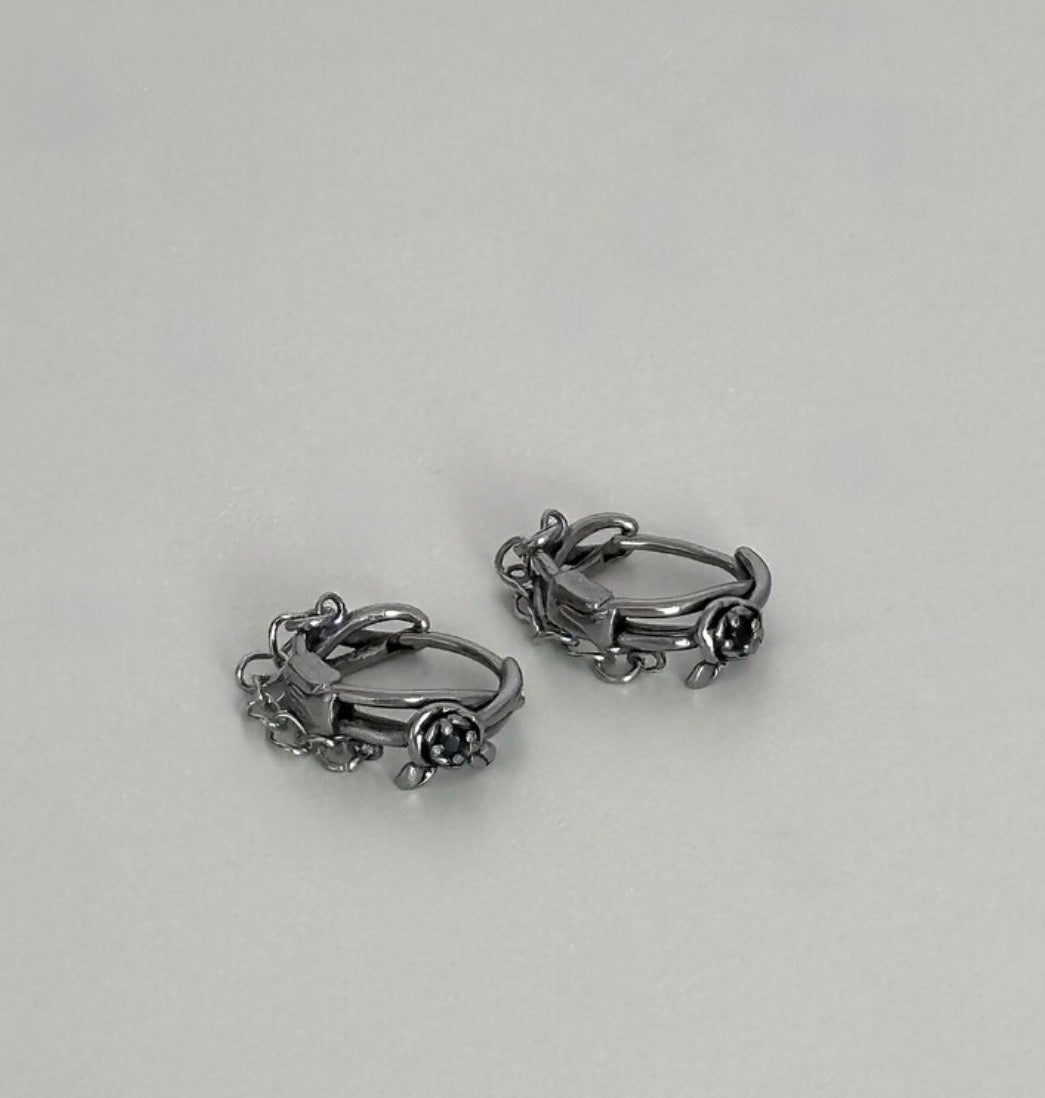 rose chain piercing(1set)