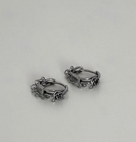 rose chain piercing(1set)