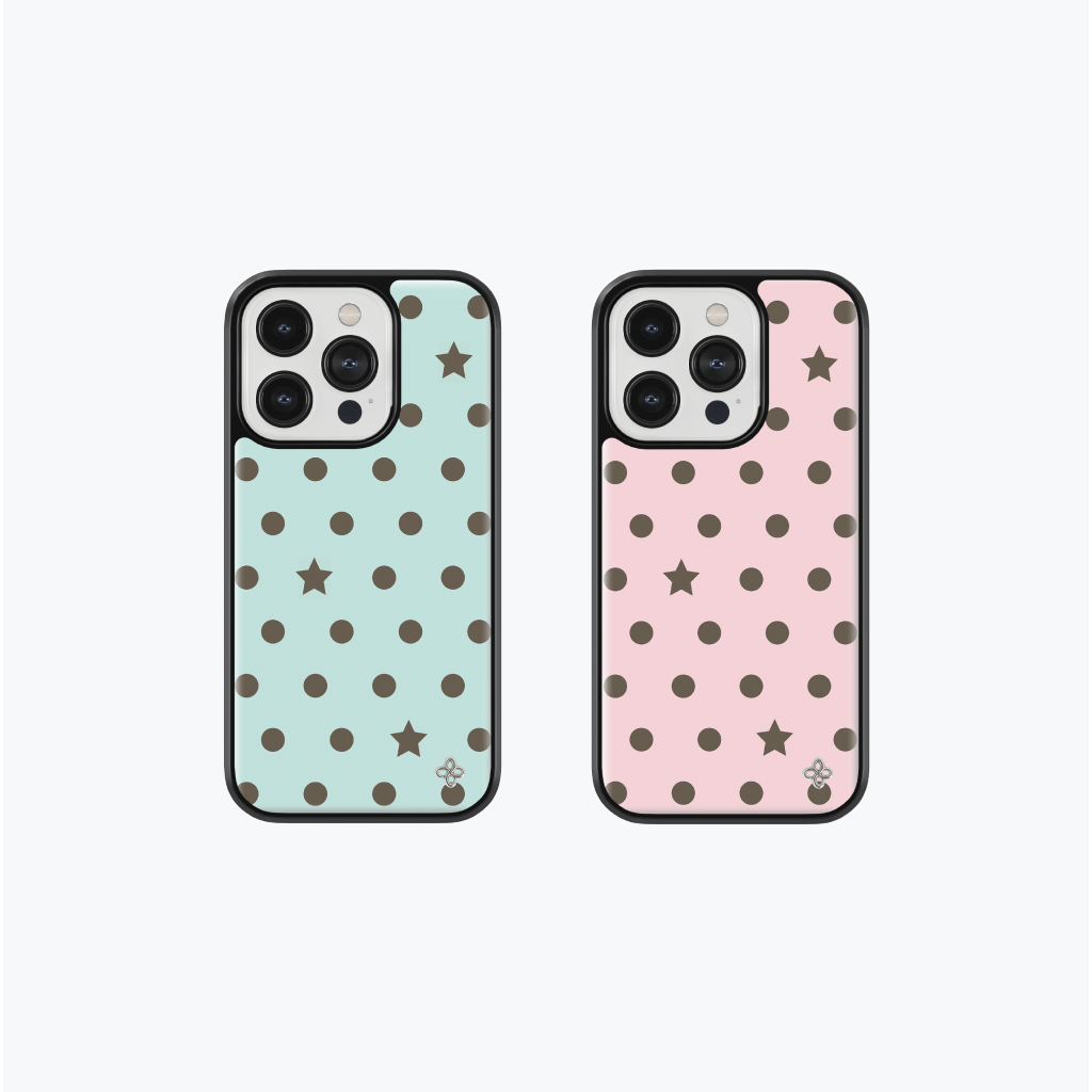Choco Dot Phonecase (Glass）