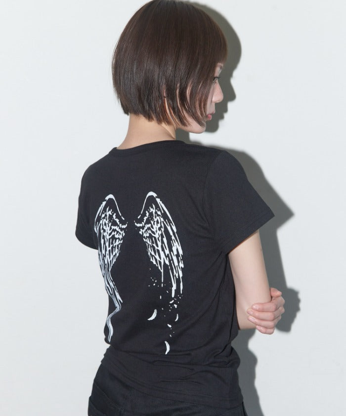 rebirth of heaven crop tee (black)
