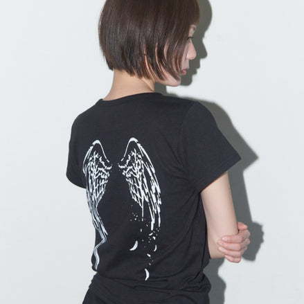 rebirth of heaven crop tee (black)