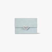 HEARTY FLAP WALLET (LEOPARD MINT)