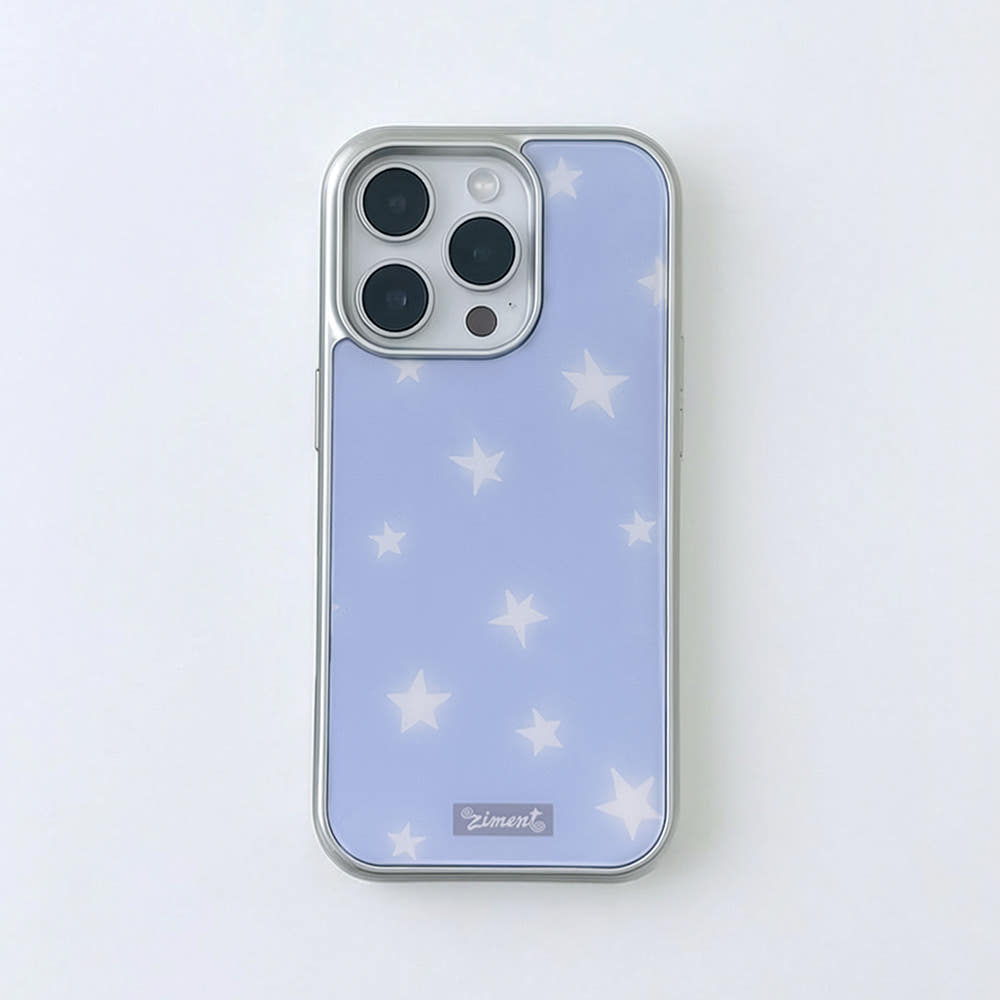 Milky blue star phonecase