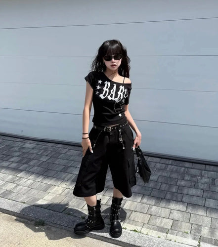 BABY WIDE NECK TOP (Black)