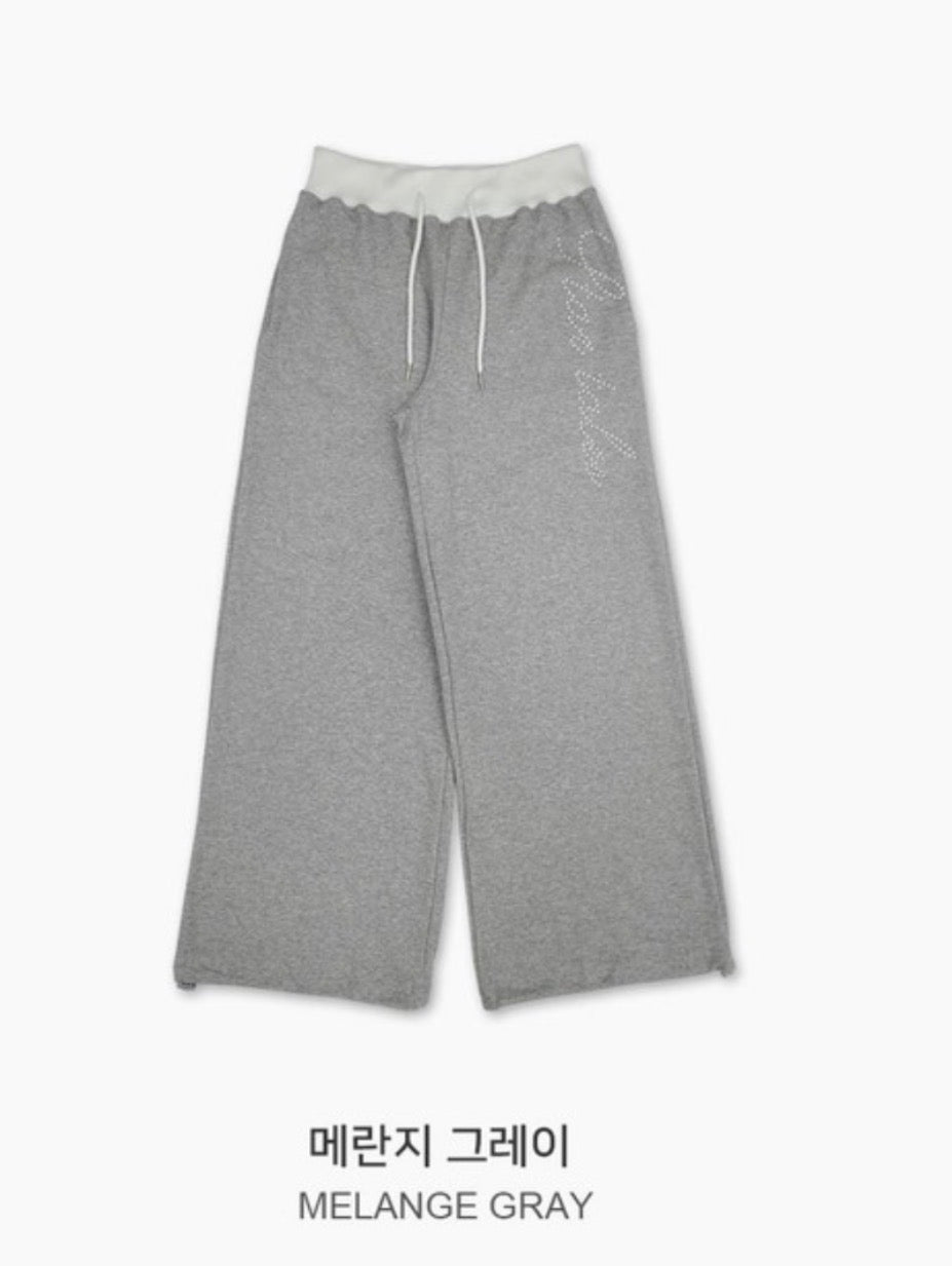 KR BLING LETTERING TRACKING PANTS (4 COLORS)
