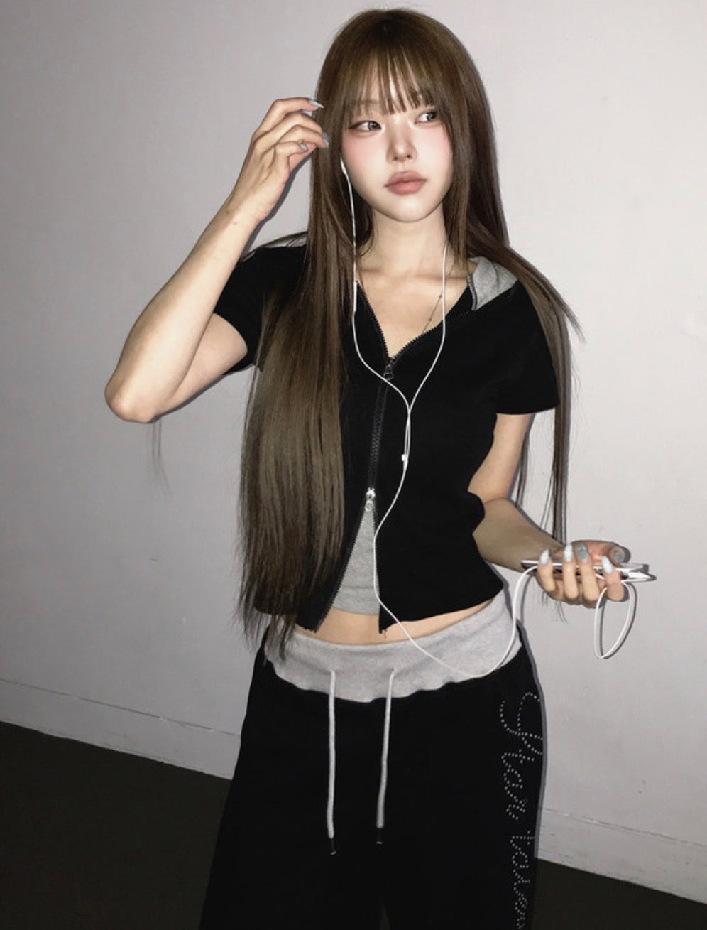 KR BLING LETTERING TRACKING PANTS (4 COLORS)