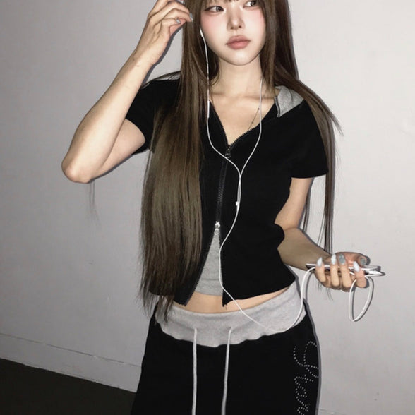 KR BLING LETTERING TRACKING PANTS (4 COLORS)