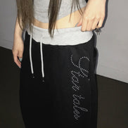 KR BLING LETTERING TRACKING PANTS (4 COLORS)