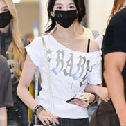 (ian同款) BABY WIDE NECK TOP (WHITE)